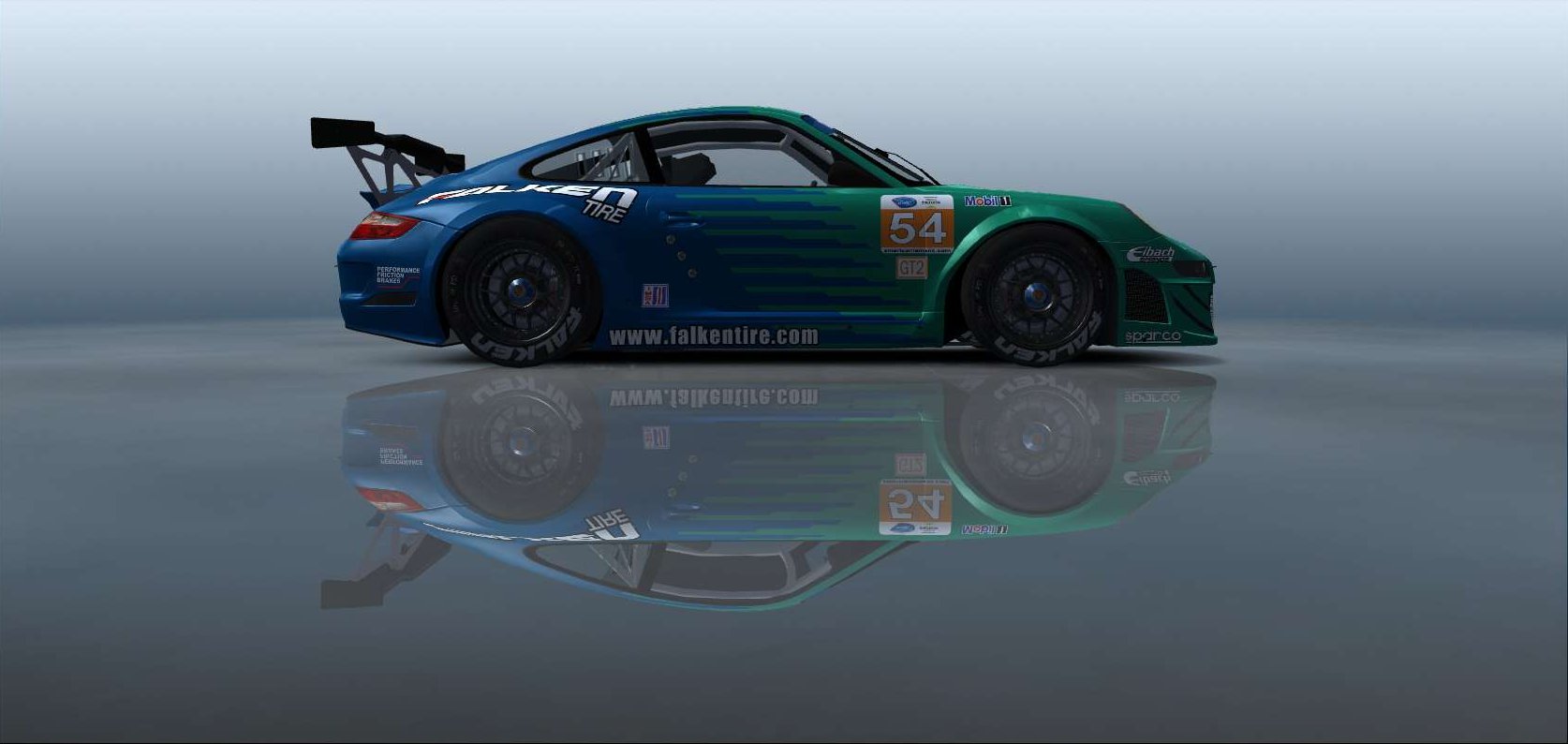 Team Falken Tire, Porsche 997 Gt3-rsr #10054, Driven By Kenny Mervin